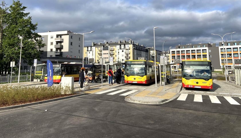 Trasa autobusowa na Jagodno, maj 2025