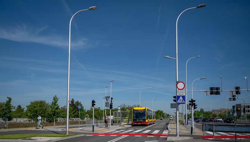 Trasa autobusowa na Jagodno, maj 2025