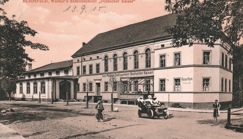 Powiększ obraz: Budynek Etablissements Deutscher Keiser. Lata 1900-1915