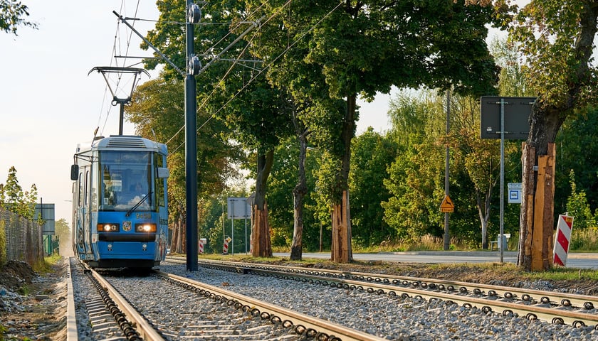 Powiększ obraz: Wrocławski tramwaj Konstal 105