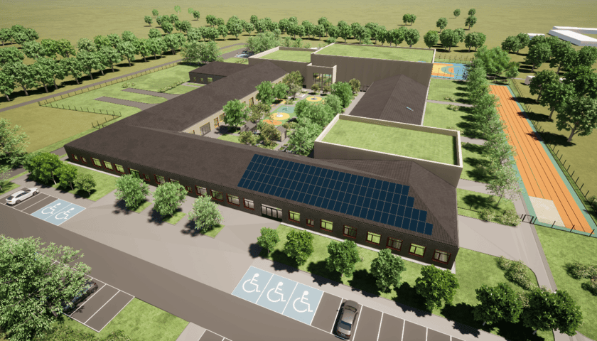 Powiększ obraz: Zespół Szkół Specjalnych w Krzyżowicach - wizualizacje