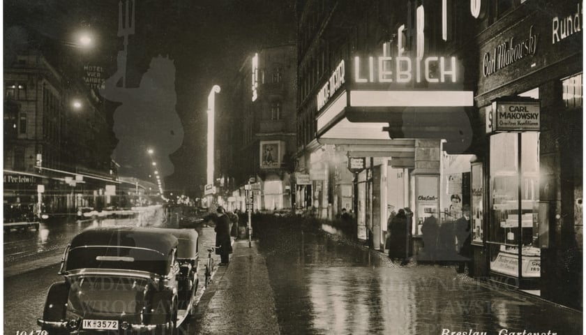 Powiększ obraz: <p>Nieistniejący Teatr Liebicha przy ul. Piłsudkiego w latach 30. XX wieku. Poczt&oacute;wka wysłana w roku 1937.&nbsp;</p>