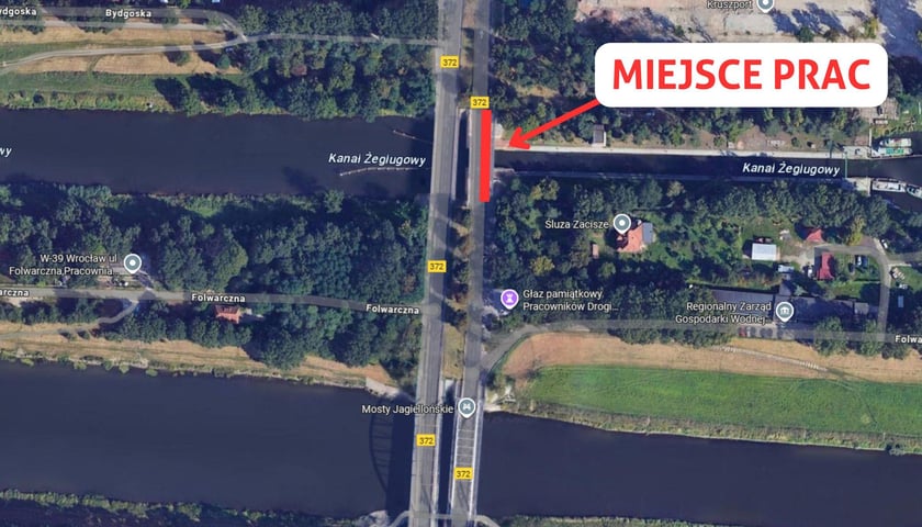Powiększ obraz: Miejsce prac MPWiK - Google Maps