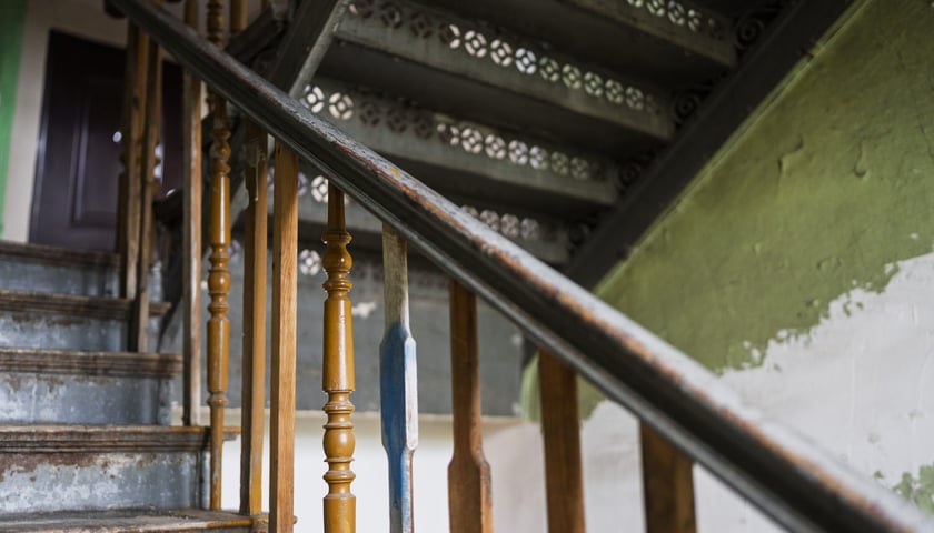 Prądzyńskiego 43 przed remontem, październik 2025