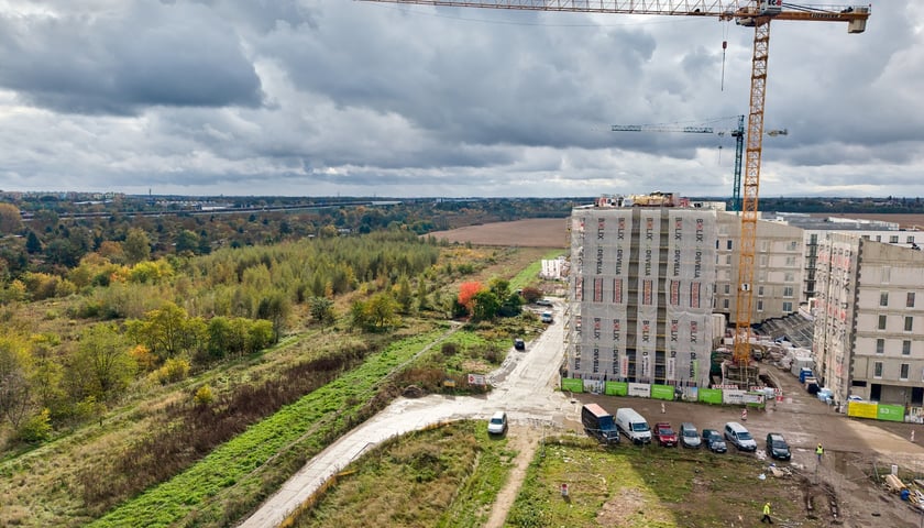 Powiększ obraz: Nowe Żerniki z lotu ptaka