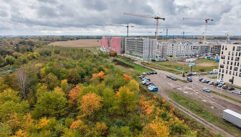 Powiększ obraz: Nowe Żerniki z lotu ptaka