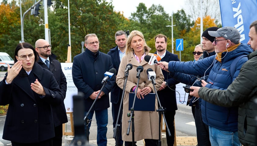 Powiększ obraz: Wiceprezydent Wrocławia Renata Granowska