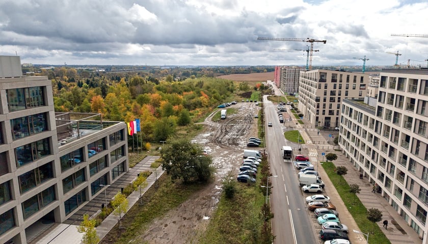 Powiększ obraz: Nowe Żerniki z lotu ptaka