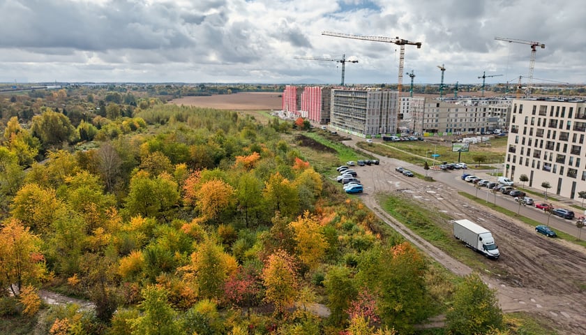 Powiększ obraz: Nowe Żerniki z lotu ptaka