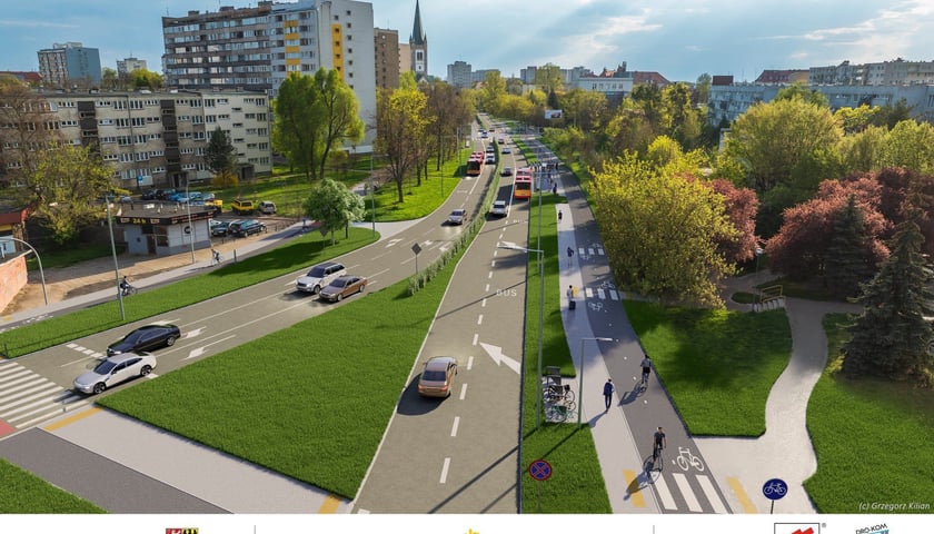 Powiększ obraz: <p>Projekt przebudowy ulicy Gajowickiej</p>