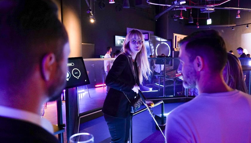 Powiększ obraz: Wieczór zapowiadający otwarcie Sky Games w Sky Towerze we Wrocławiu