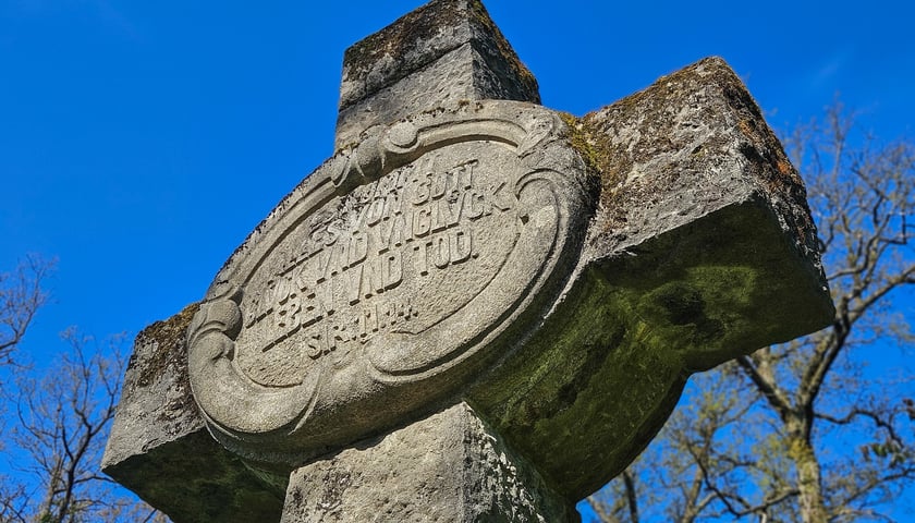 Gr&oacute;b Kisslinga w Bagnie - w miejscu dawnego grodziska