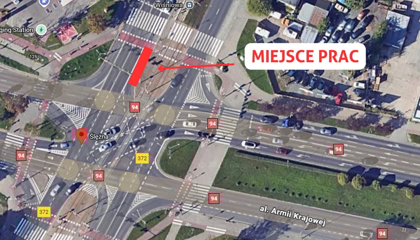 Powiększ obraz: Miejsce prac MPWiK - Google Maps