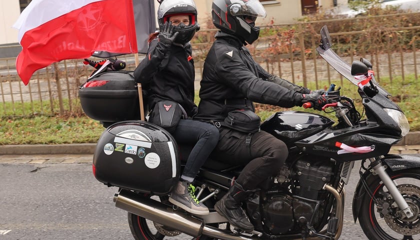 Kawalkada motocykli z okazji Święta Niepodległości we Wrocławiu, 11 listopada 2025