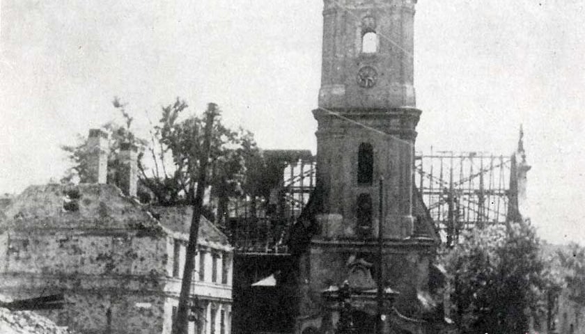 Powiększ obraz: Kościół pw. św. Maurycego we Wrocławiu, 1945