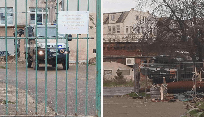 Powiększ obraz: <p>Akcja saper&oacute;w przy Swodobodnej</p>