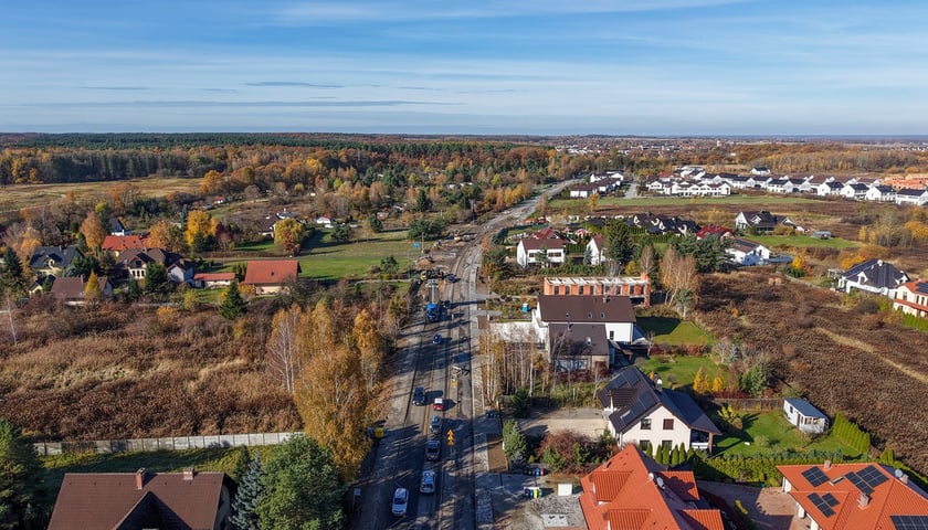 Powiększ obraz: Przebudowa ulicy Wilkszyńskiej - zdjęcie z początku listopada