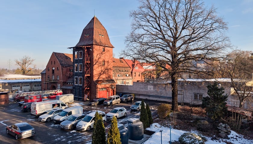 Jednostka straży pożarnej przy ul. Gdańskiej we Wrocławiu