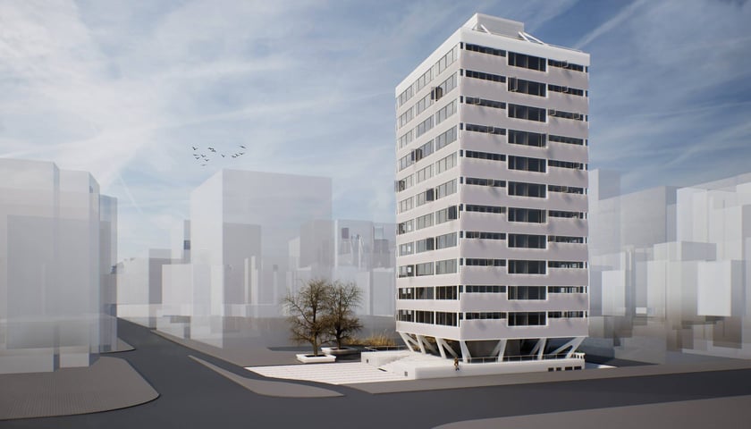 Powiększ obraz: Wizualizacja Trzonolinowca (ul. Kościuszki 72)