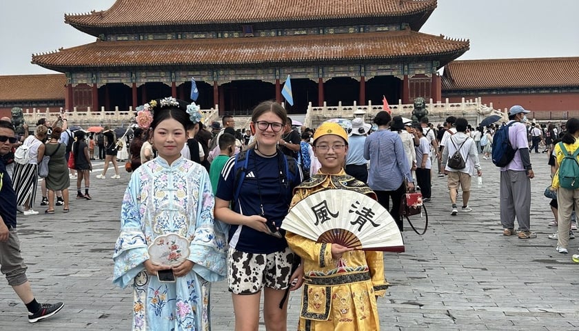 13-letnia Joanna Gubała podczas podróży po Chinach