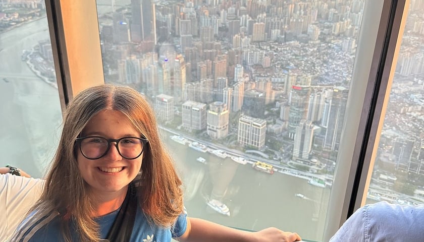 13-letnia Joanna Gubała podczas podróży po Chinach