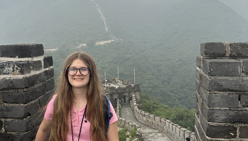13-letnia Joanna Gubała podczas podróży po Chinach