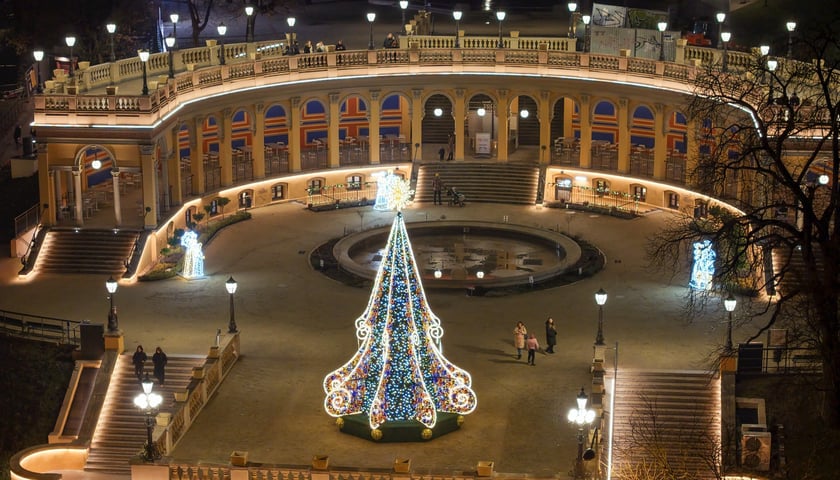 Świąteczne dekoracje na Bastionie Sakwowym