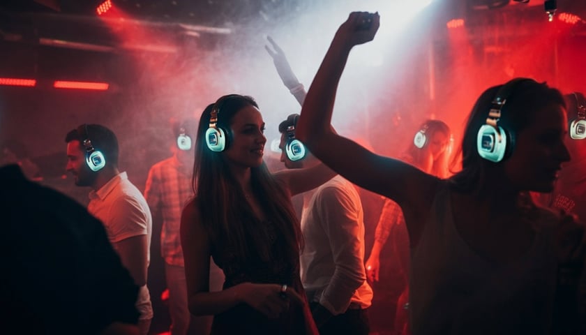 Powiększ obraz: Silent disco, zdjęcie ilustracyjne