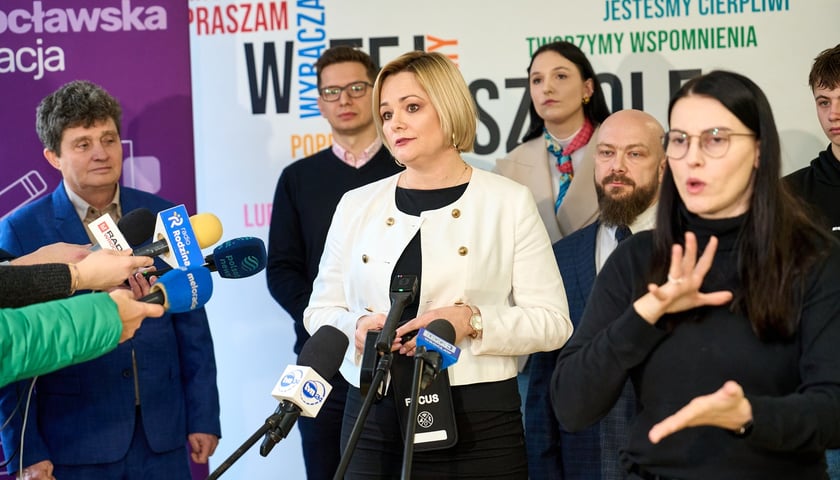 Powiększ obraz: Karolina Cis-Wawrzyniak, dyrektorka Szkoły Podstawowej nr 50 we Wrocławiu