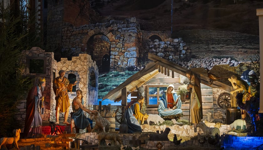 Powiększ obraz: Szopka w kościele św. Antoniego na Karłowicach
