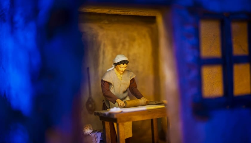 Powiększ obraz: Szopka w Katedrze Wrocławskiej na Ostrowie Tumskim