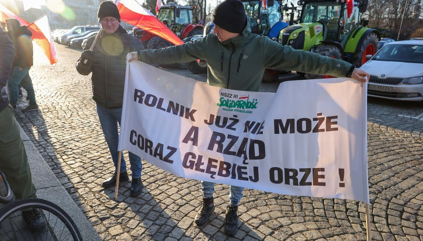 Zgromadzenie rolników pod Dolnośląskim Urzędem Wojewódzkim we Wrocławiu, 20 stycznia 2026