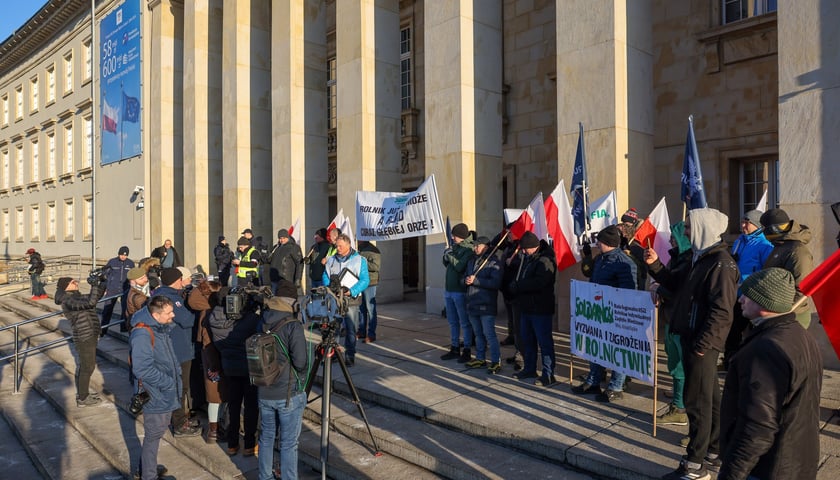 Zgromadzenie rolników pod Dolnośląskim Urzędem Wojewódzkim we Wrocławiu, 20 stycznia 2026