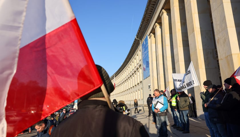 Zgromadzenie rolników pod Dolnośląskim Urzędem Wojewódzkim we Wrocławiu, 20 stycznia 2026