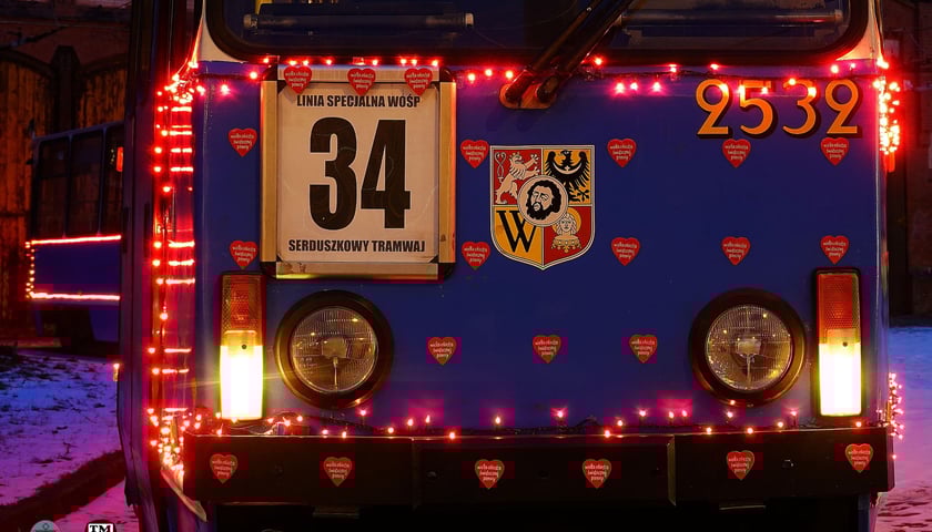 "Serduszkowy Tramwaj" na 34. finał WOŚP