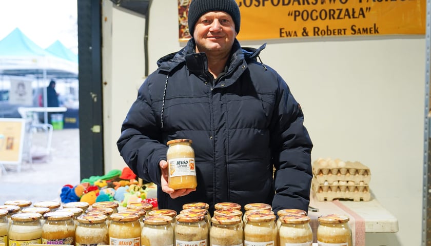 Powiększ obraz: Dolnośląski Targ Rolny przy ul. Zwycięskiej. Wrocław, 24.01.2026