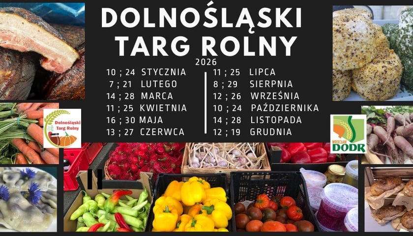 Powiększ obraz: <p>Dolnośląski Targ Rolny w 2026 roku - terminy. Infografika</p>