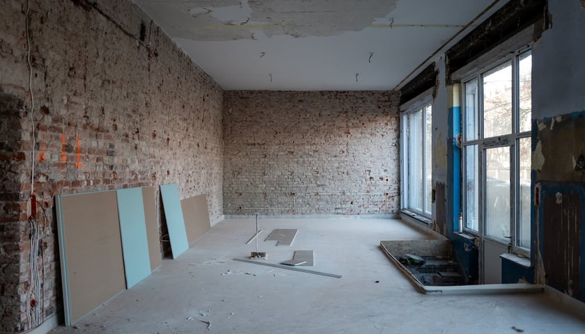 Remontowane wnętrze Centrum Wszystkich Dzieci przy ul. Górnickiego
