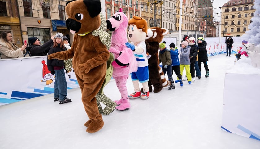 Powiększ obraz: Otwarcie lodowiska w Rynku, Wrocław 2 lutego 2026