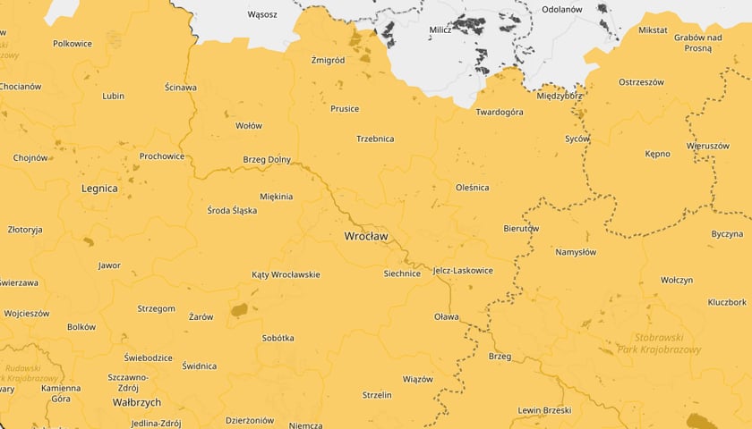 Powiększ obraz: <p>Ostrzeżenia 1. stopnia dla Dolnego Śląska - oblodzenie</p>