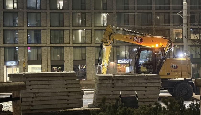 Powiększ obraz: Naprawa awarii magistrali wodociągowej