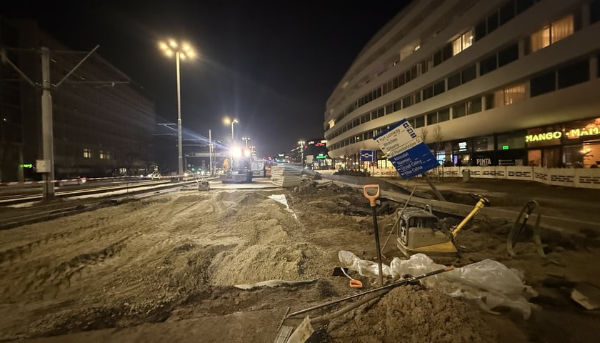 Powiększ obraz: Naprawa awarii magistrali wodociągowej