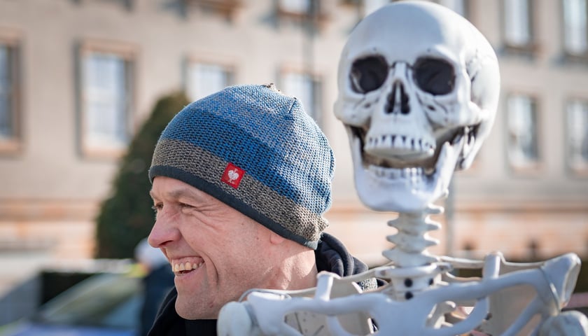 Powiększ obraz: Protest związkowc&oacute;w 20 lutego 2026