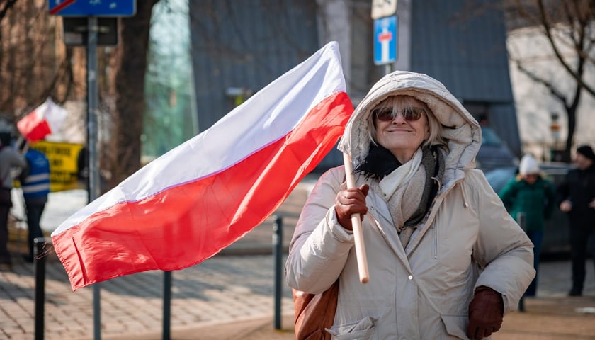 Powiększ obraz: Protest związkowc&oacute;w 20 lutego 2026