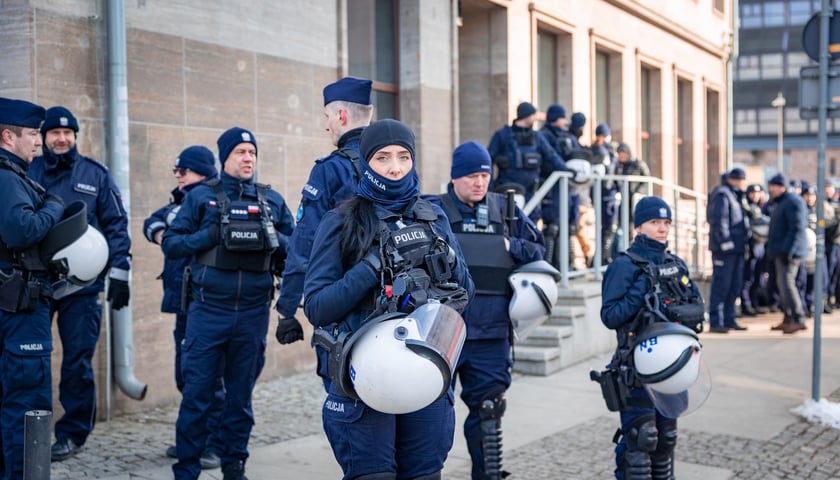 Powiększ obraz: Protest związkowc&oacute;w 20 lutego 2026