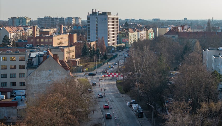 Powiększ obraz: Przebudowa ulicy Gajowickiej - stan na 27 lutego 2026