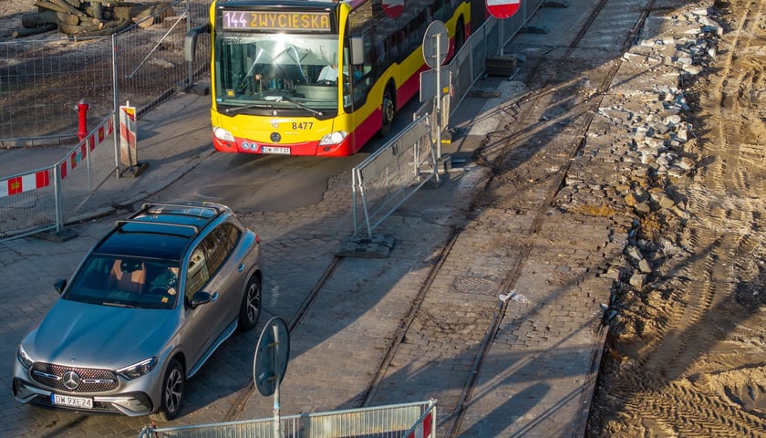 Powiększ obraz: Przebudowa ulicy Gajowickiej - stan na 27 lutego 2026