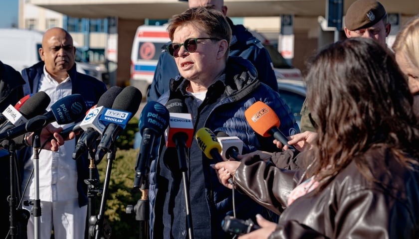 Konferencja prasowa przed USK przy Borowskiej - 2 marca 2026