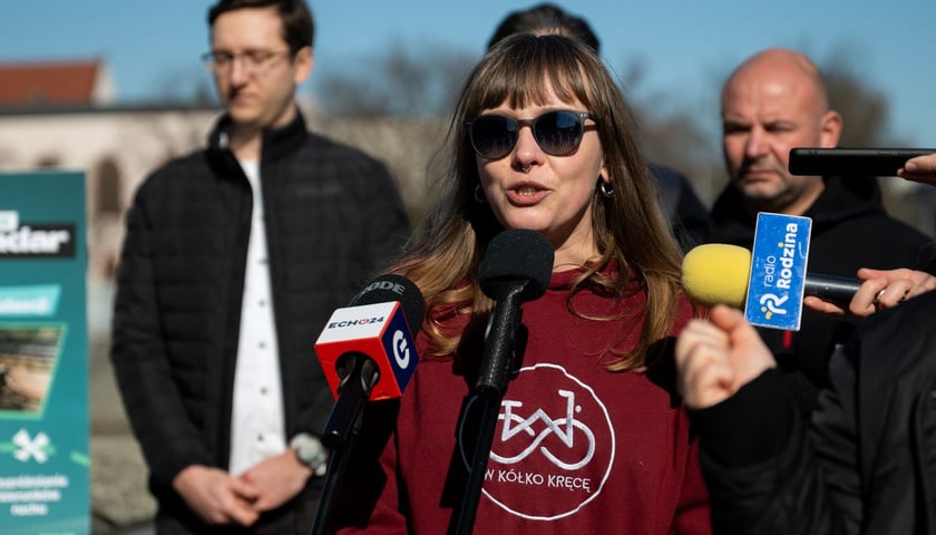 Powiększ obraz: Urszula Jagielnicka z Biura Zrównoważonej Mobilności Urzędu Miejskiego Wrocławia