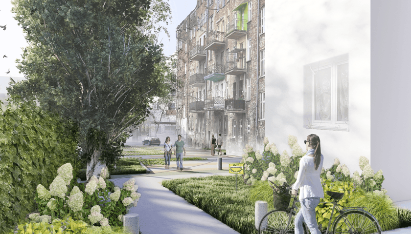 Powiększ obraz: <p>Zielone elementy małej architektury oddzielą poszczeg&oacute;lne strefy niewielkiego wnętrza</p>